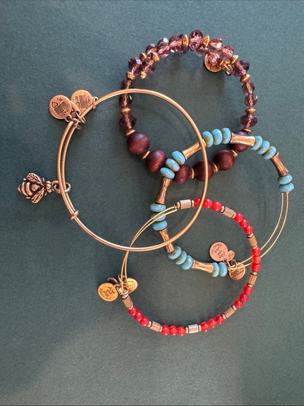 4 Alex and Ani Bracelets